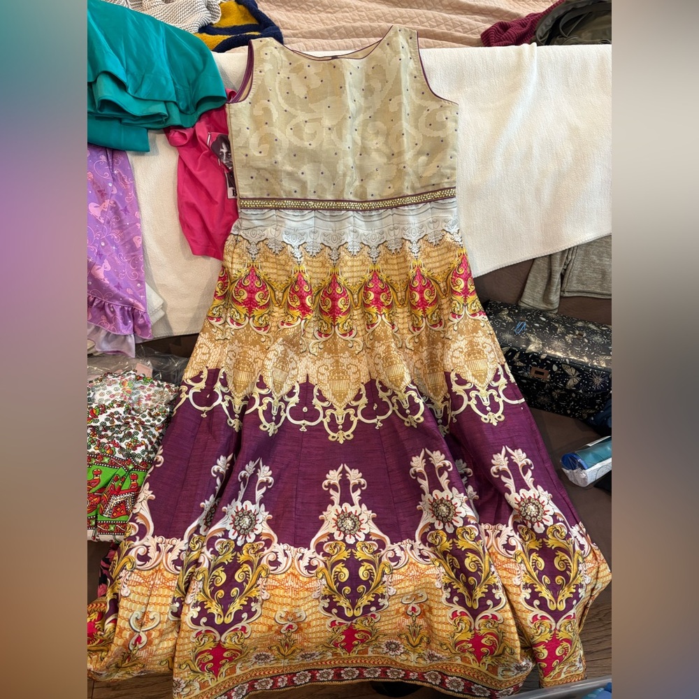 Elegant Multicolor Sleeveless Dress